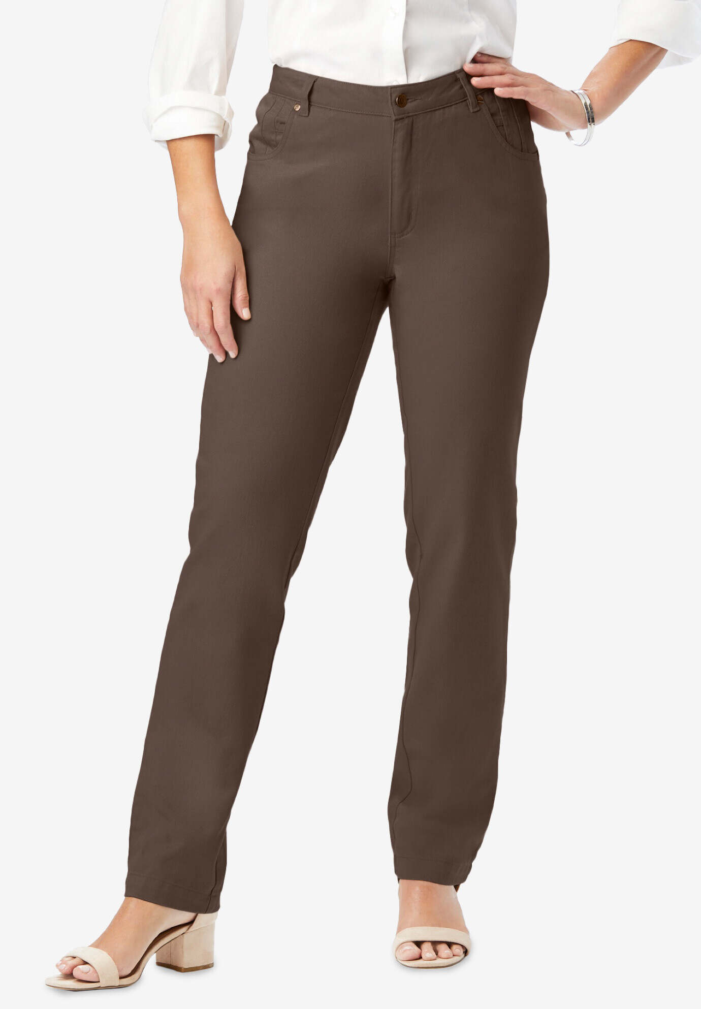 Classic Cotton Denim Straight-Leg Jean