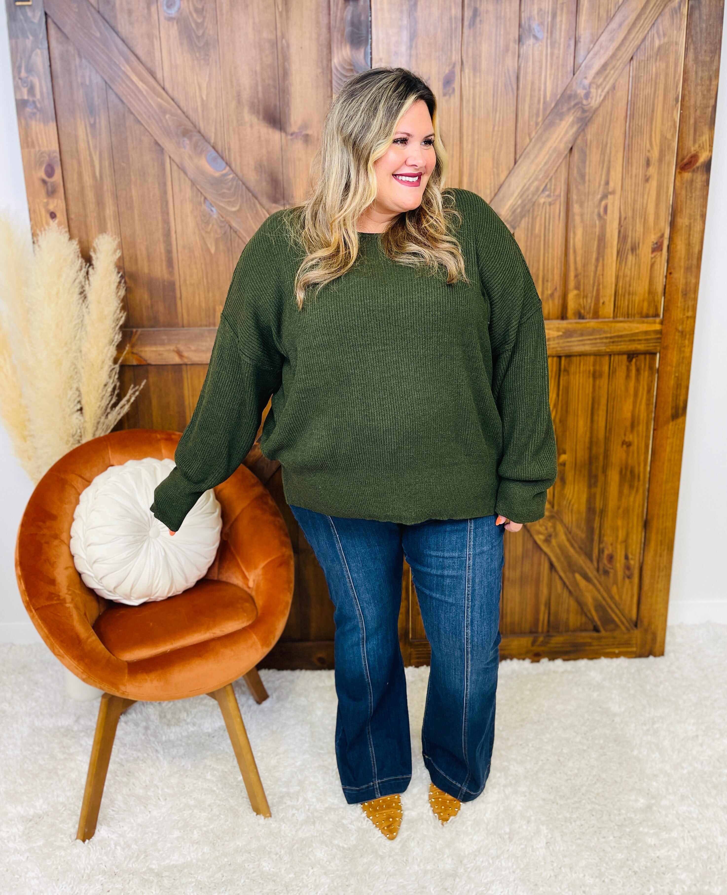 Plus/Reg The Fabulous Front Yoke Flare Jeans