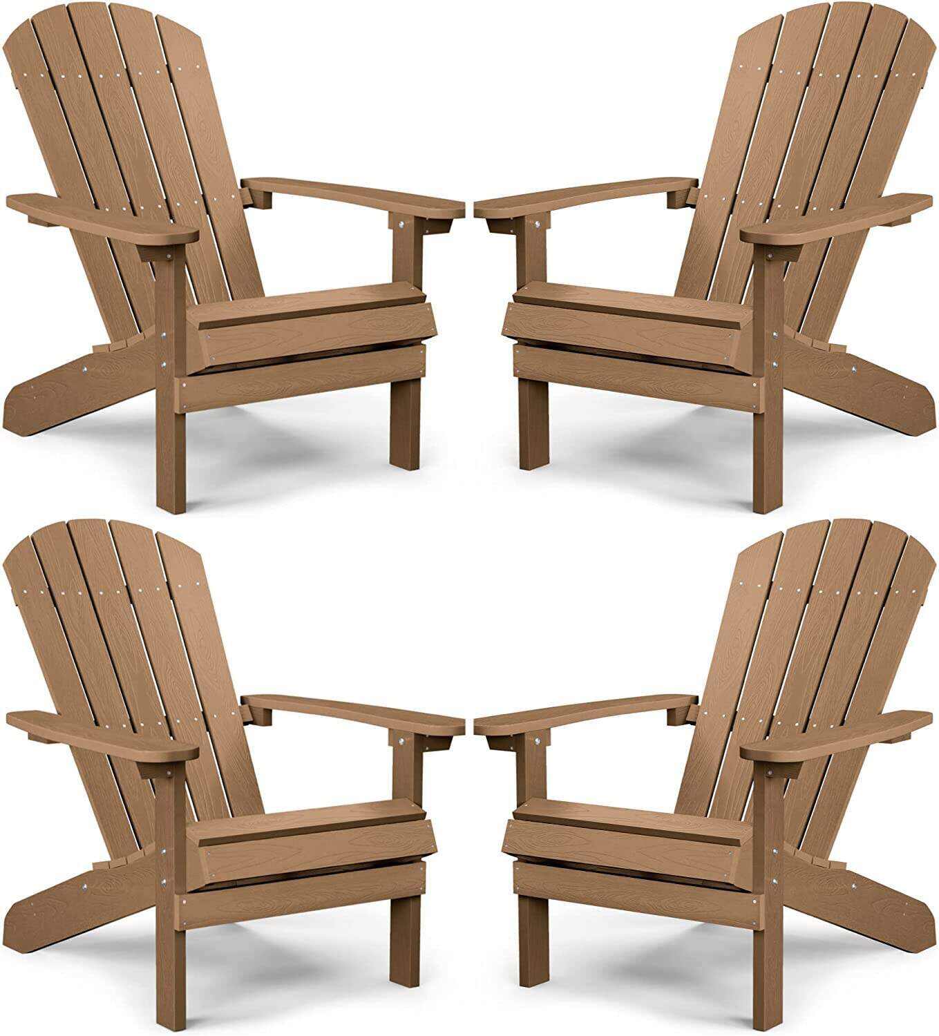 Adirondack Chair ,Patio Chairs 5 Steps Easy Installation,Widely Used in Outdoor, Fire Pit, Deck, Outside, Garden, Campfire Chairs