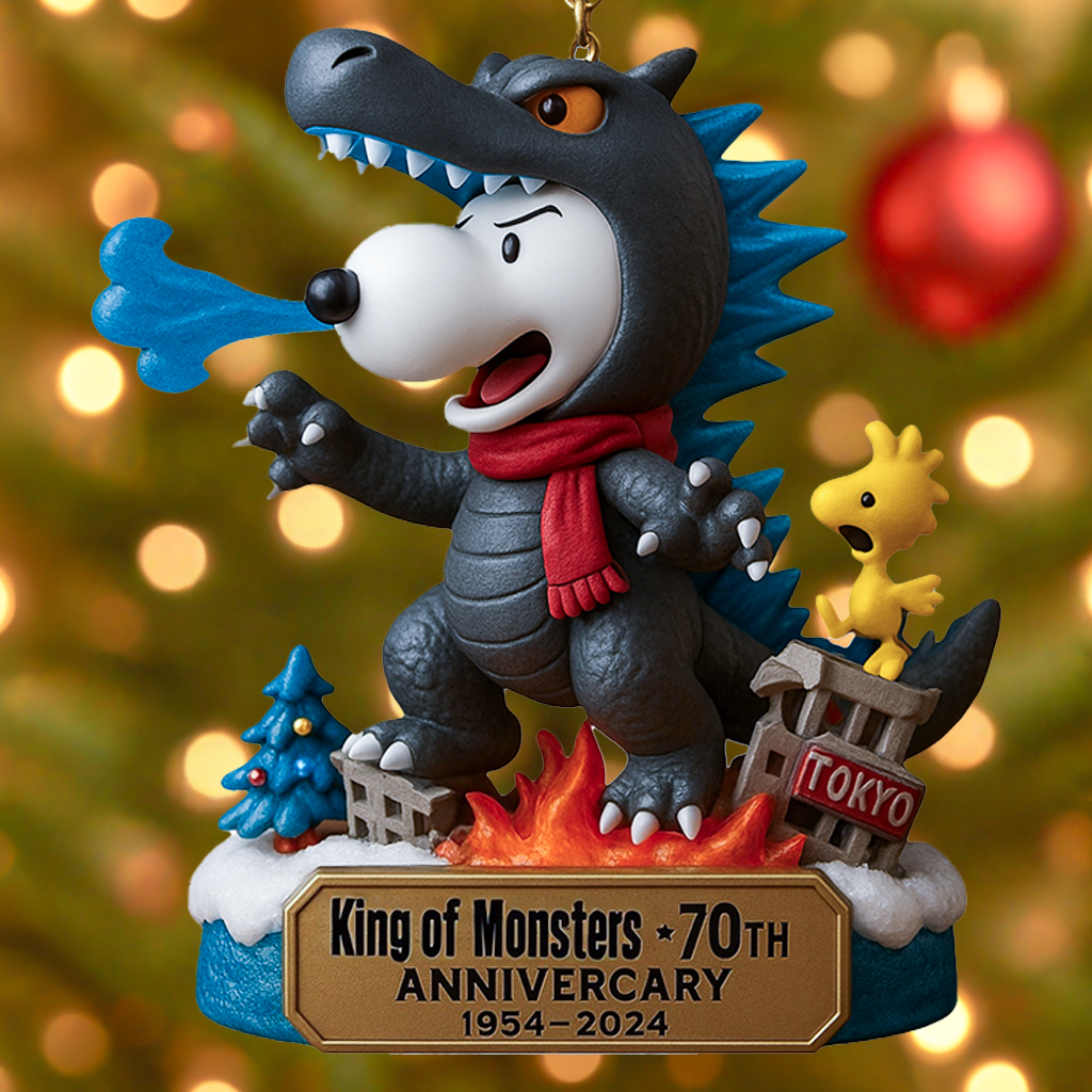 SNP Mechagodzilla 70th Anniversary Christmas Ornament
