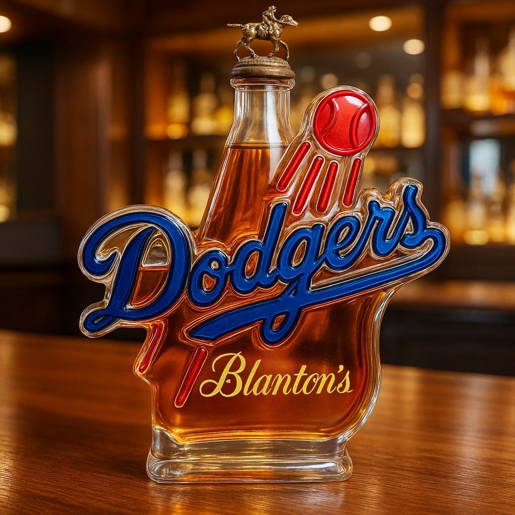 Dodgers Whiskey Bottle