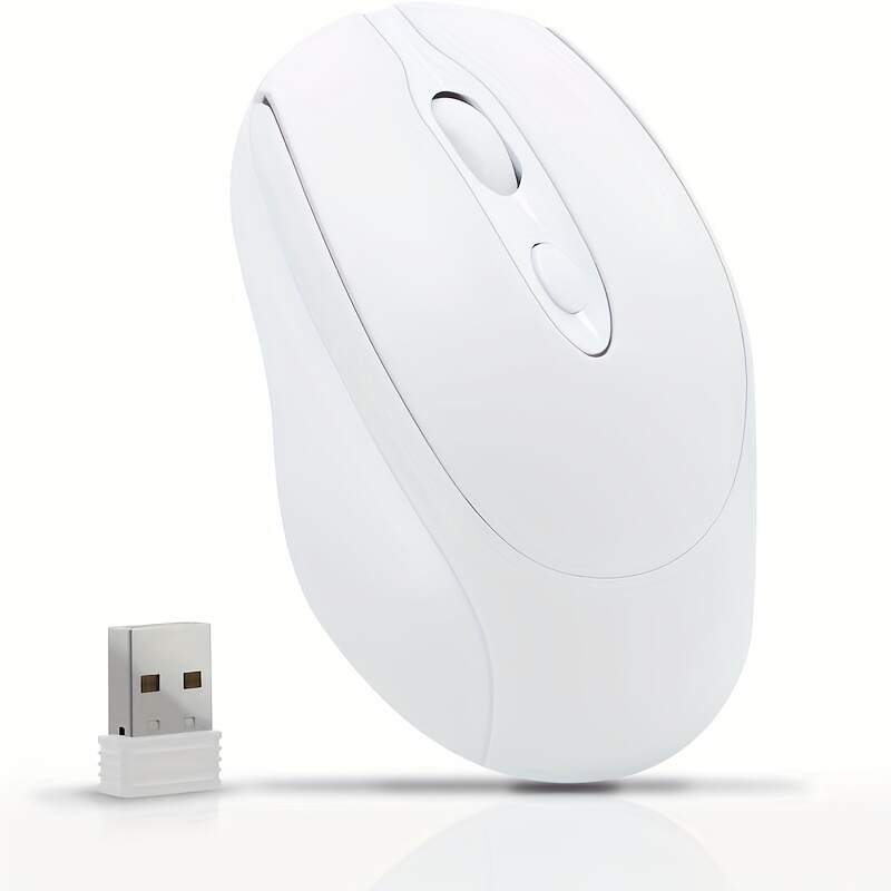 [Wireless Mouse] Rechargeable Wireless Mouse | Updated Small Ergonomic Mouse, 2.4G+Bt Dual-Mode Connection, with USB Receiver, Suitable for Pc Computers, Laptops And Desktops, with Silent Click Function