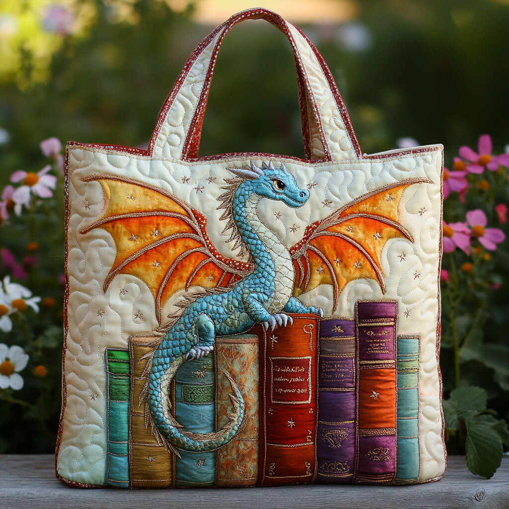 Emerald Book Guardian CW0110008CL Quilted Tote Bag