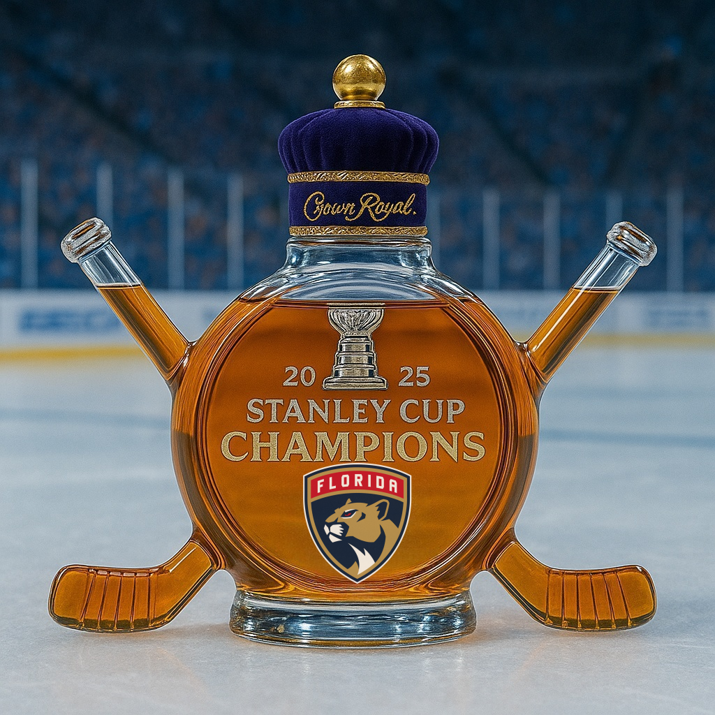 Florida Panthers Championship Whiskey Bottle