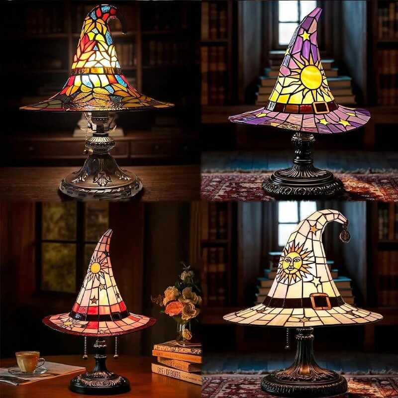 🔥Magical Halloween Stained Glass-Style Lamps – 50% OFF Today🎁