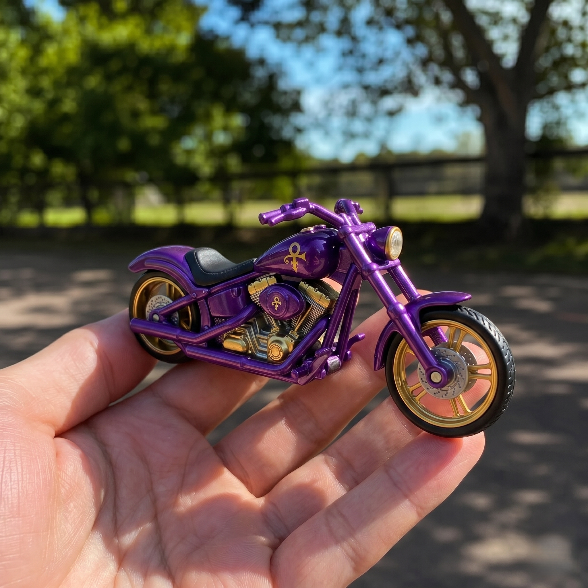 Hot Wheels Prince 68th Anniversary Motorcycle Model