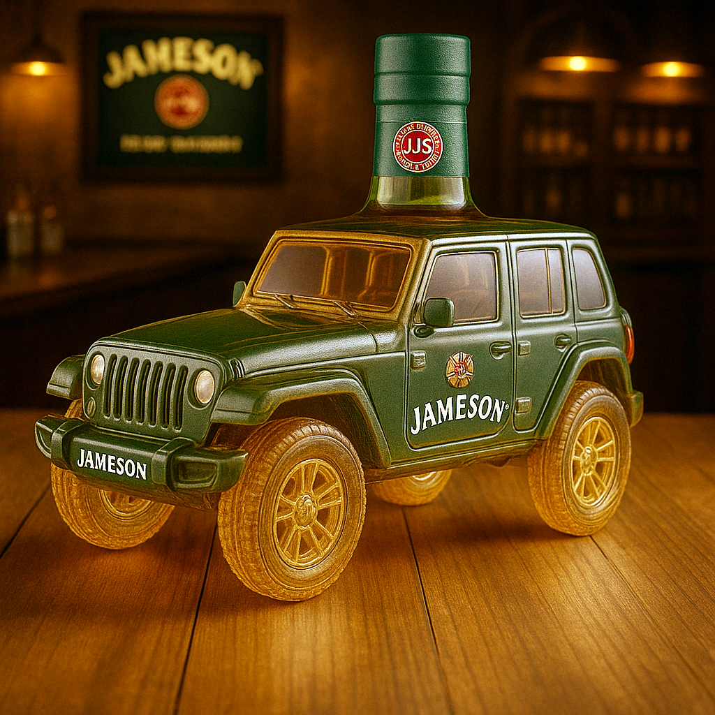 Jeep whiskey bottle