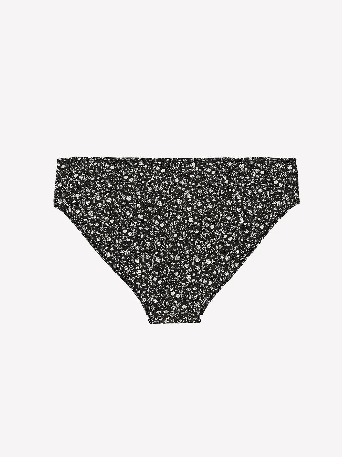 Floral High-Cut Brief with Bow - ti Voglio