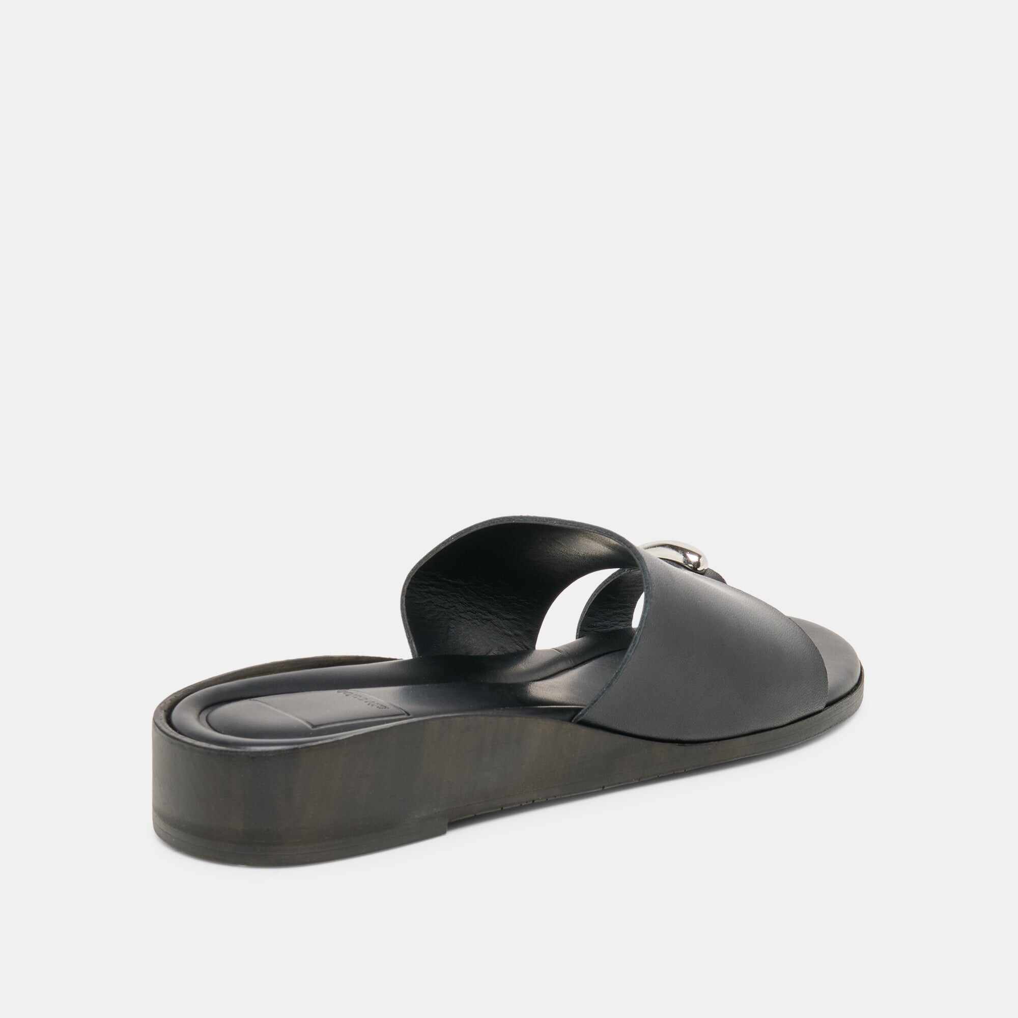 MOXY SANDALS BLACK LEATHER