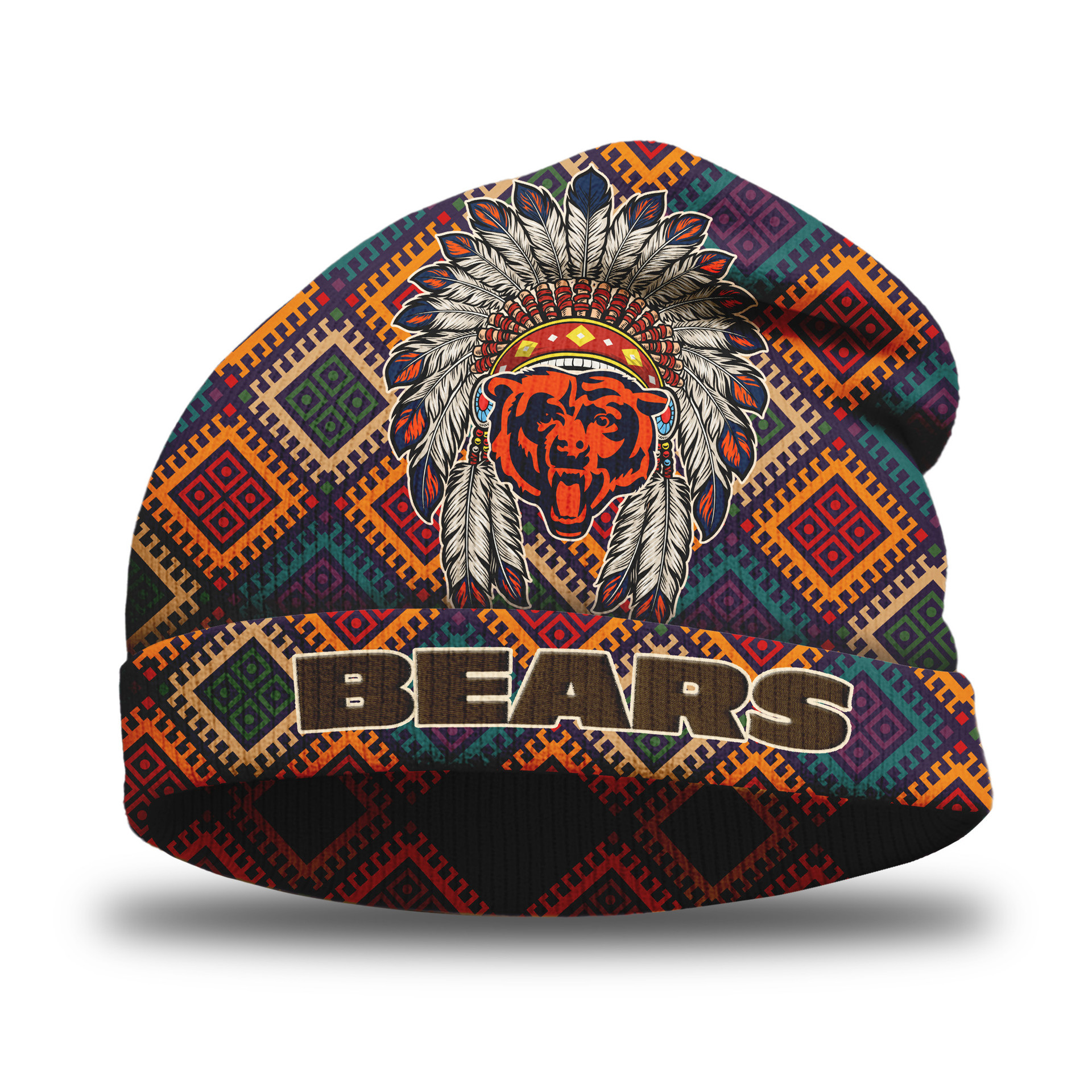 Chicago Bears | Premium NFL Native American Heritage Beanie Hat NY