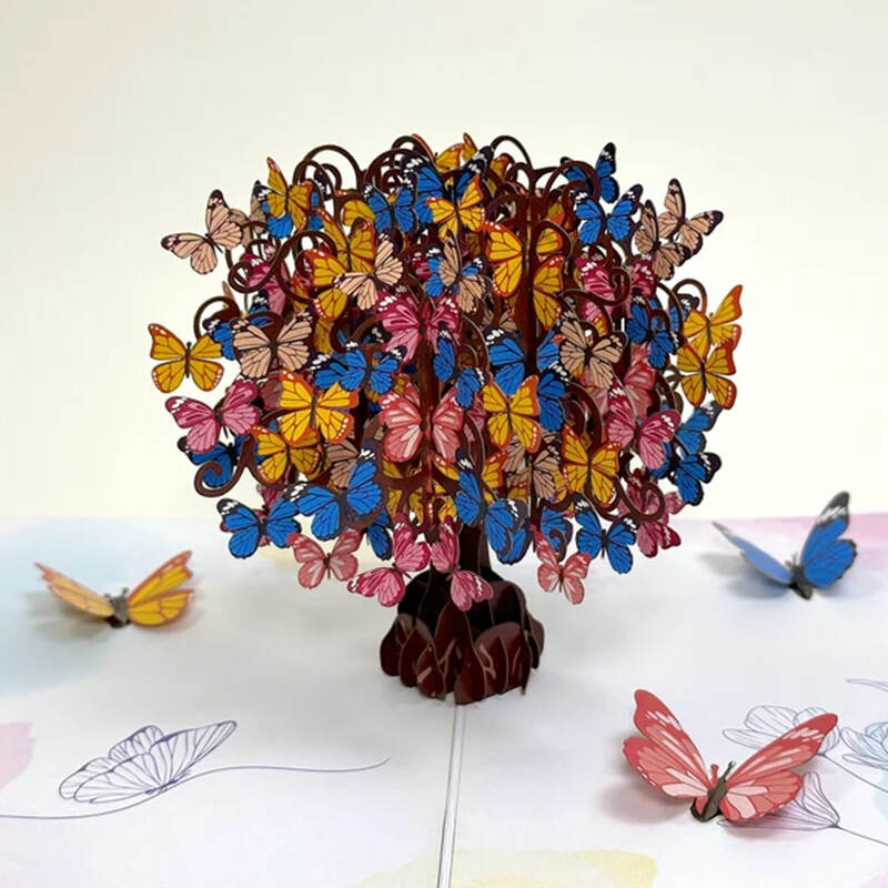 3D Butterfly Tree Pop Up Card