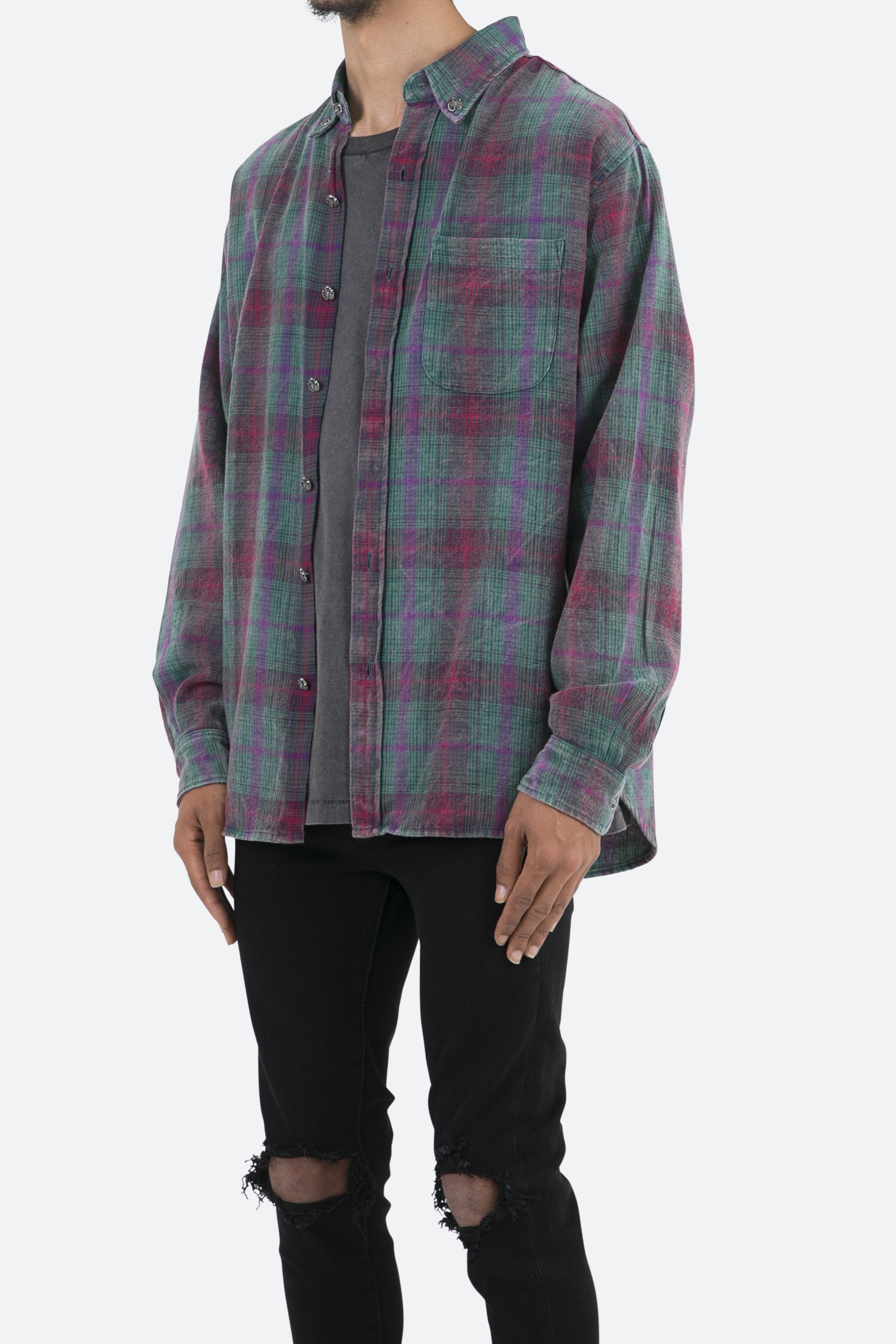 Scorpion Vintage Flannel - Green/Purple