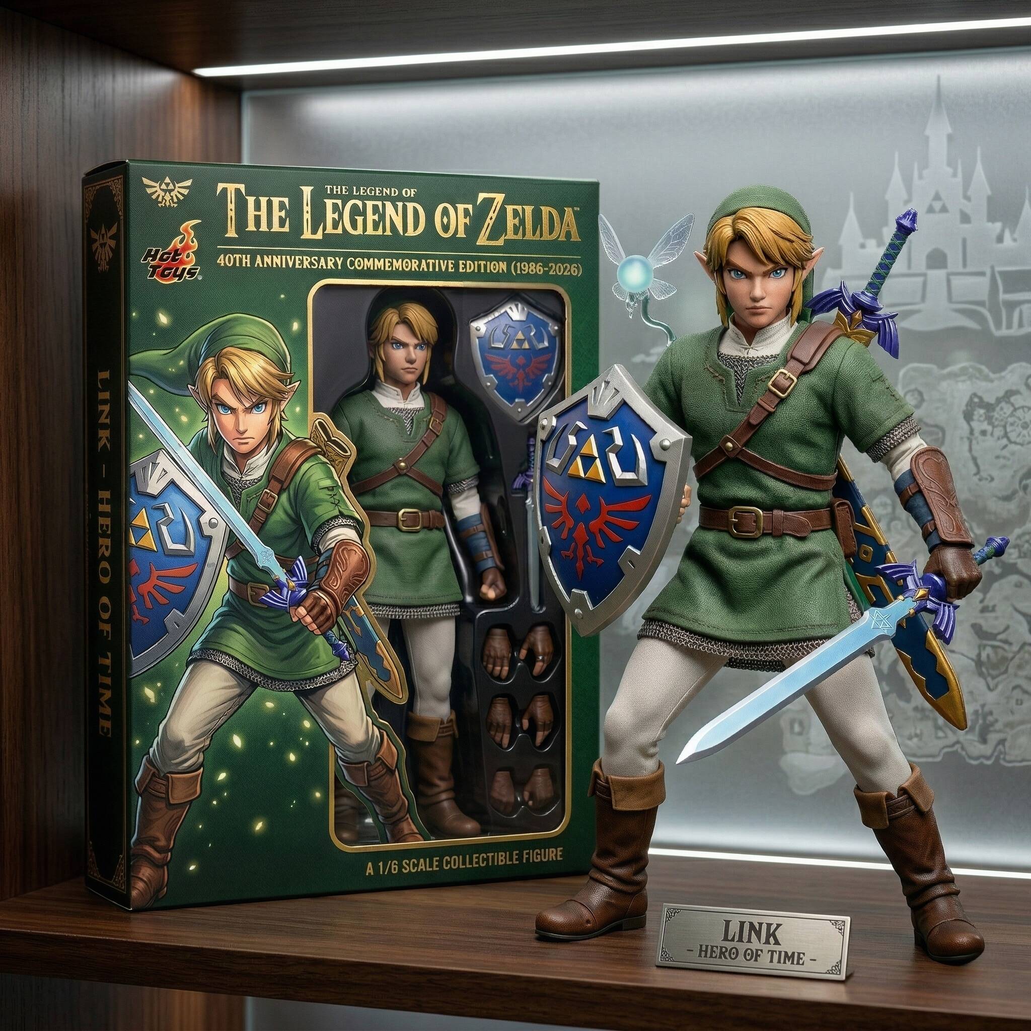 ⚔️The Legend of Zelda 40th Anniversary Hot Toys Scale Collectible Figure（1986-2026）