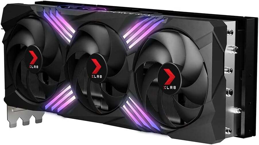 PNY GeForce RTX™ 4090 24GB XLR8 Gaming VERTO™ EPIC-X RGB™ OC Triple Fan Graphics Card DLSS 3 (ARGB, 384-bit, PCIe 4.0, GDDR6X, Supports 4k, Anti-Sag bracket, HDMI/DisplayPort)