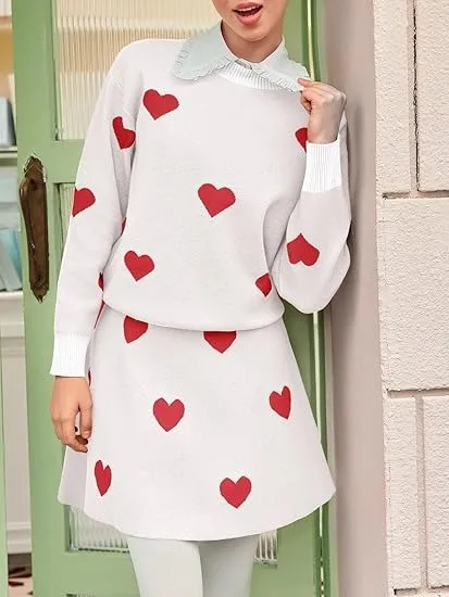 🔥Summer Arrivals🌟Women's Skirt 2 Piece Long Sleeve Crewneck Sweaters (Buy 2 Free Shipping)