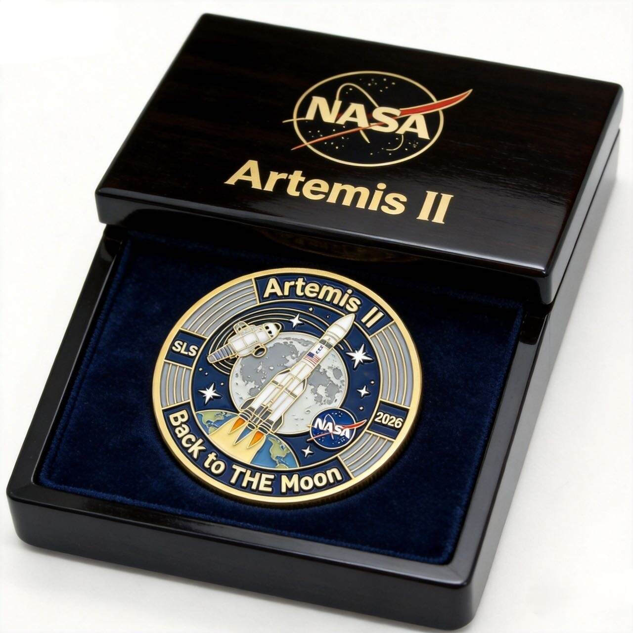 NASA Artemis II: Return to the Moon — Legacy Challenge Coin 🌕🚀