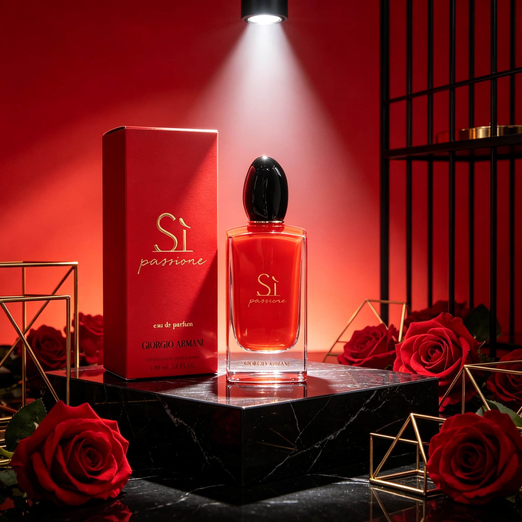 Armani Si Passione Red Passion Women's EDP, Pear & Rose Scent Perfume-100ml