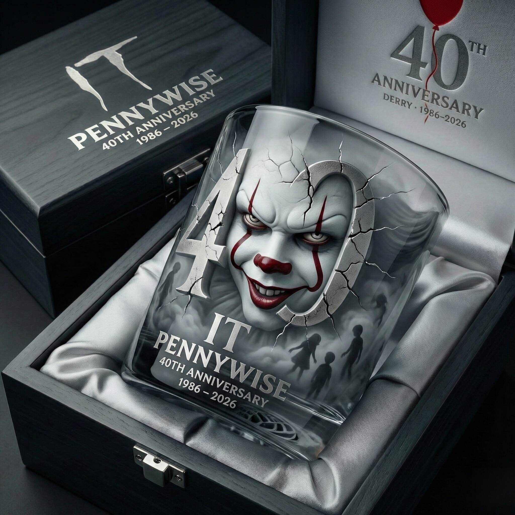 🩸 IT Pennywise 40th Anniversary Collector Whiskey Glass