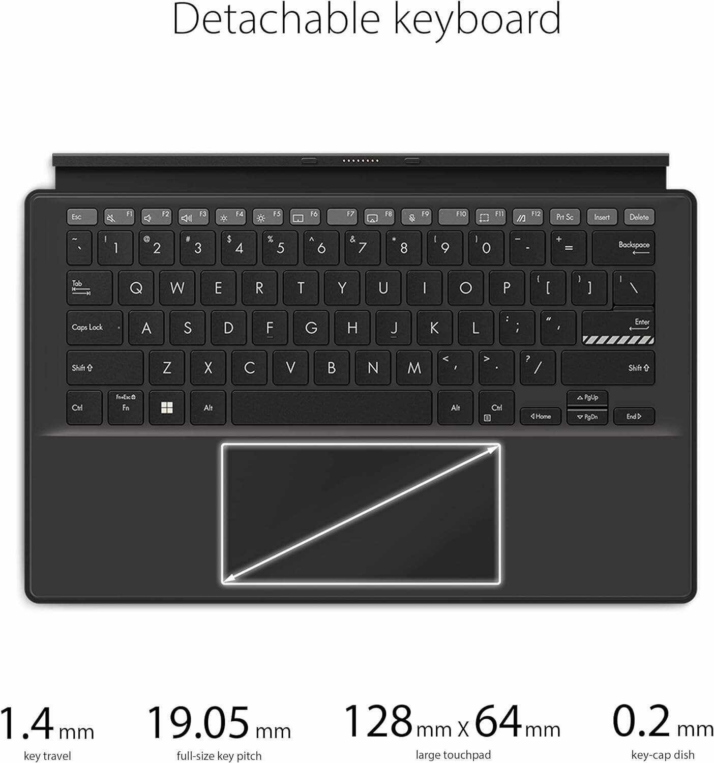 ASUS VivoBook 13 Slate OLED 2-in-1 Laptop, 13.3” FHD OLED touch Display, Intel Pentium N6000 Quad-Core CPU, 8GB RAM, 256GB PCIe® 3.0 SSD, Windows 11 Home, Black, T3300KA-DH26T