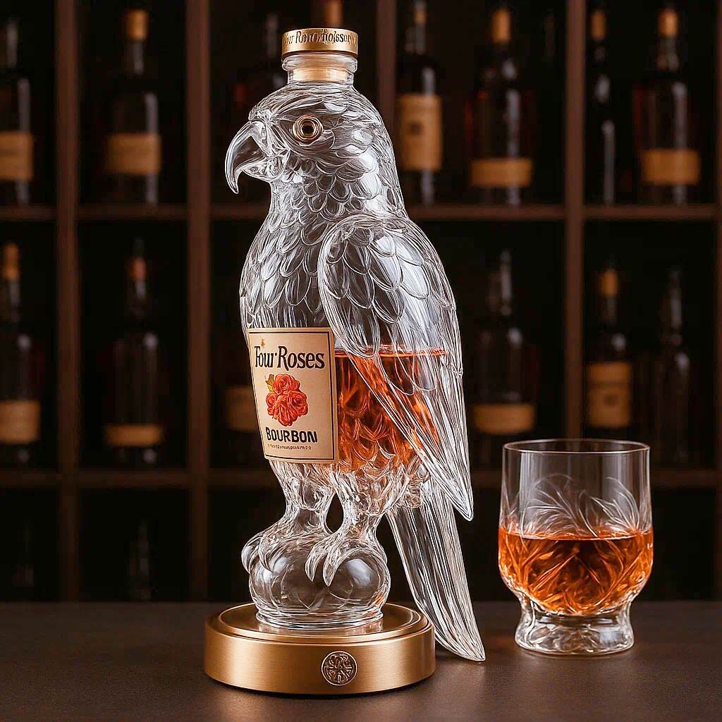 Parrot Whisky Bottle
