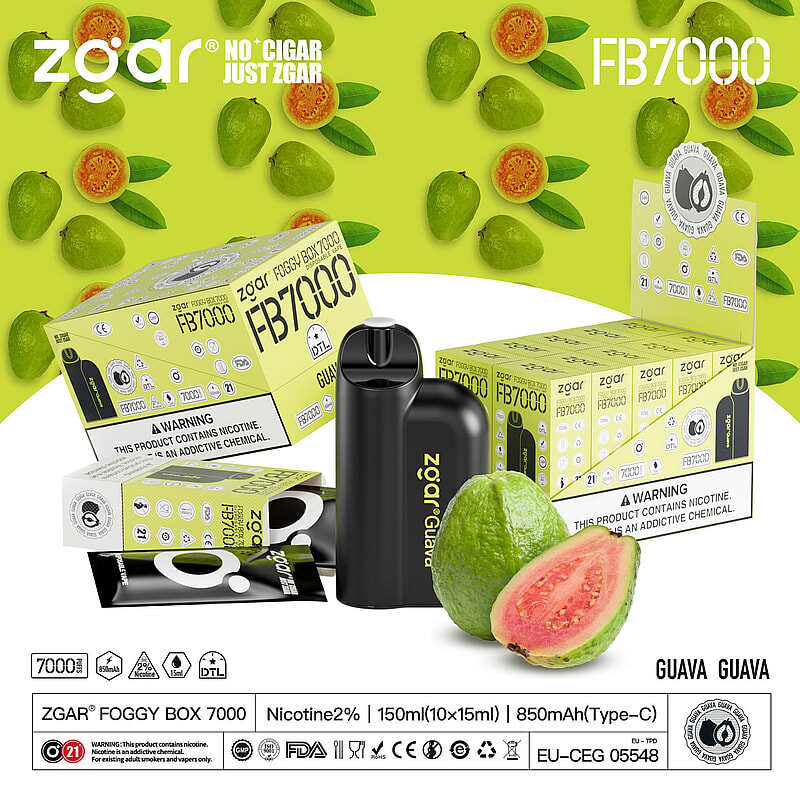 ZGAR FOGGY BOX 7000 Puffs 2% Nicotine Rechargeable Disposable Pod