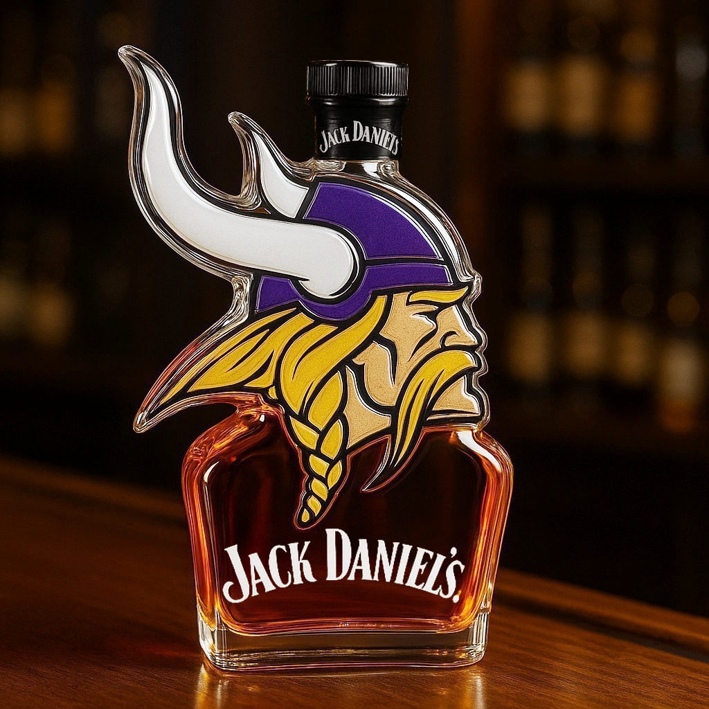 Minnesota Vikings Whiskey Bottle