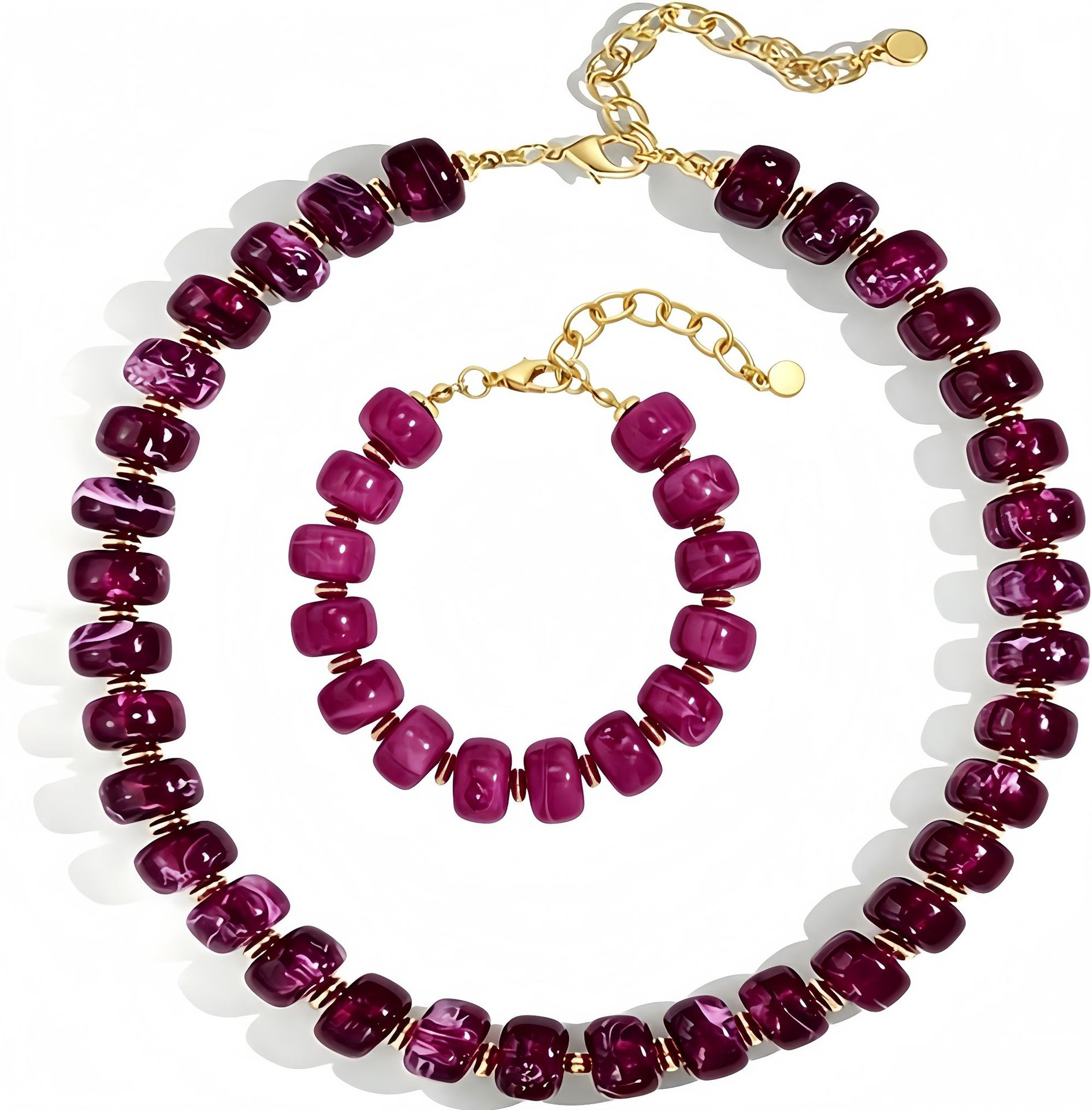 🔥Hot Sale 69% OFF✨Bright Color Dopamine Chunky Beaded Choker, Women Summer Beach Jewelry