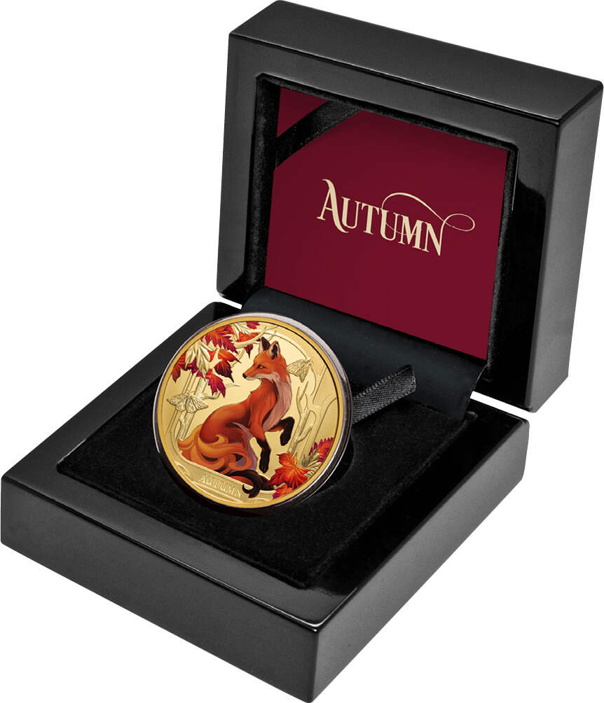Niue 100$ 2024 1 oz Gold Coin Seasons - Autumn Fox Proof