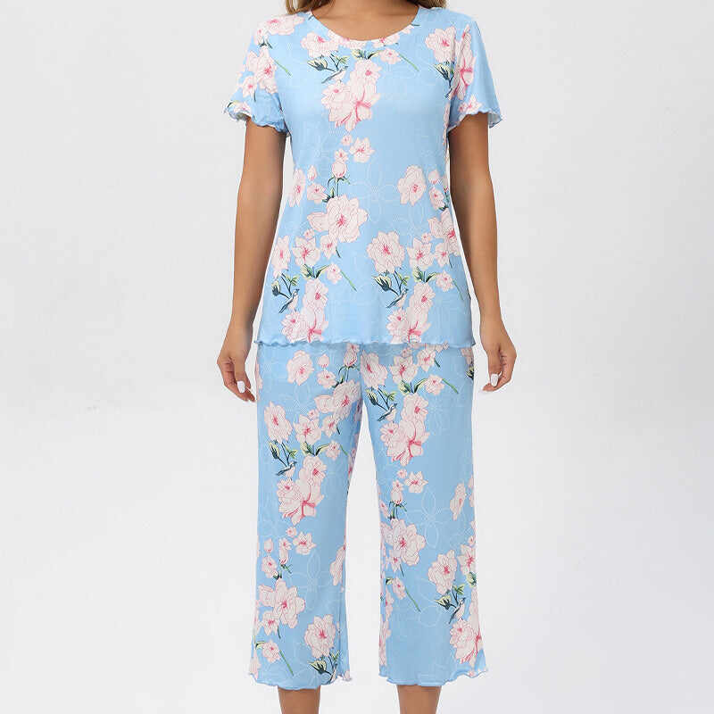 Women's Printed Top & Pants Sleepwear Set