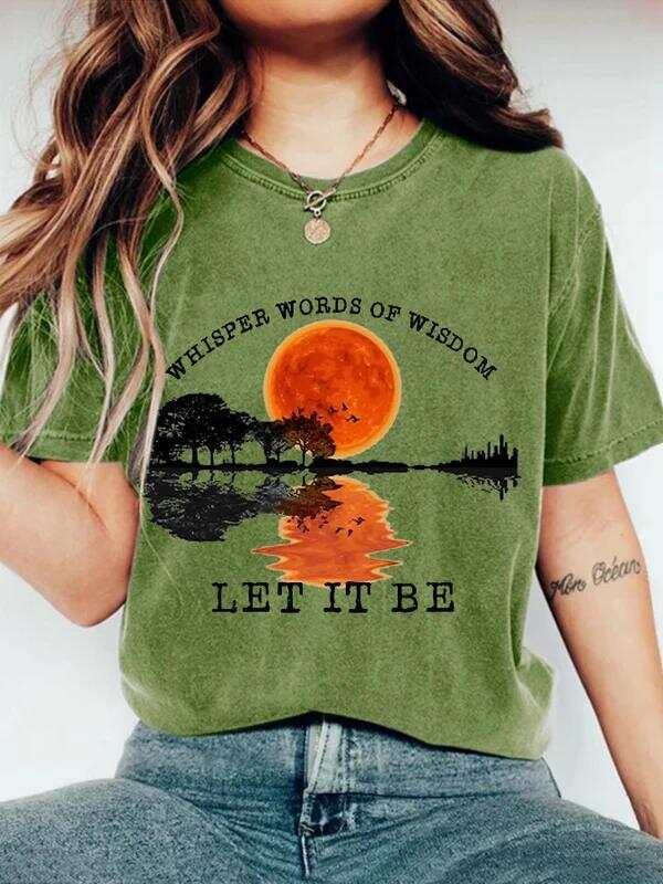 Whisper Words Of Wisdom Let It Be Art Print Casual T-shirt