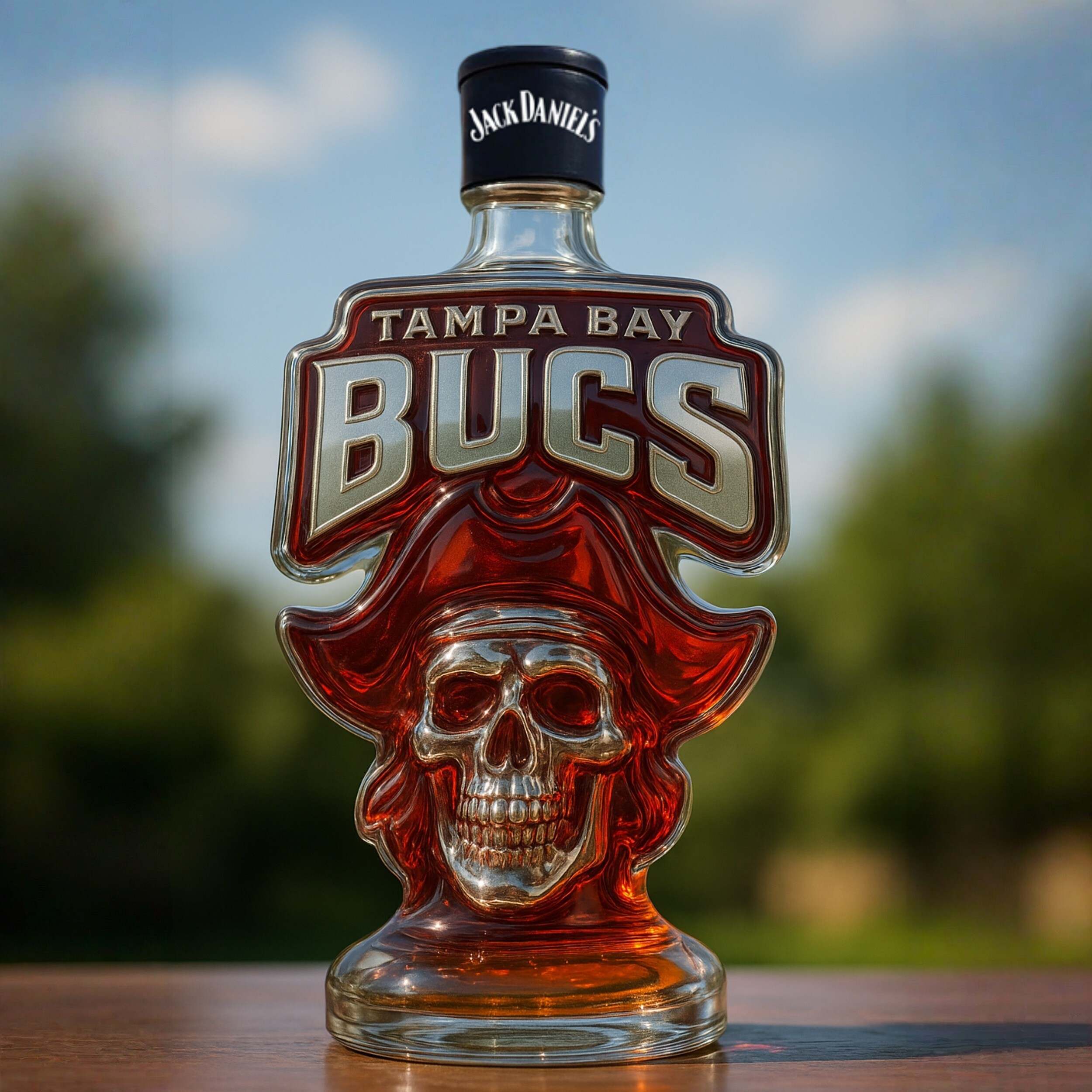 Tampa Bay Buccaneers Whiskey Bottle