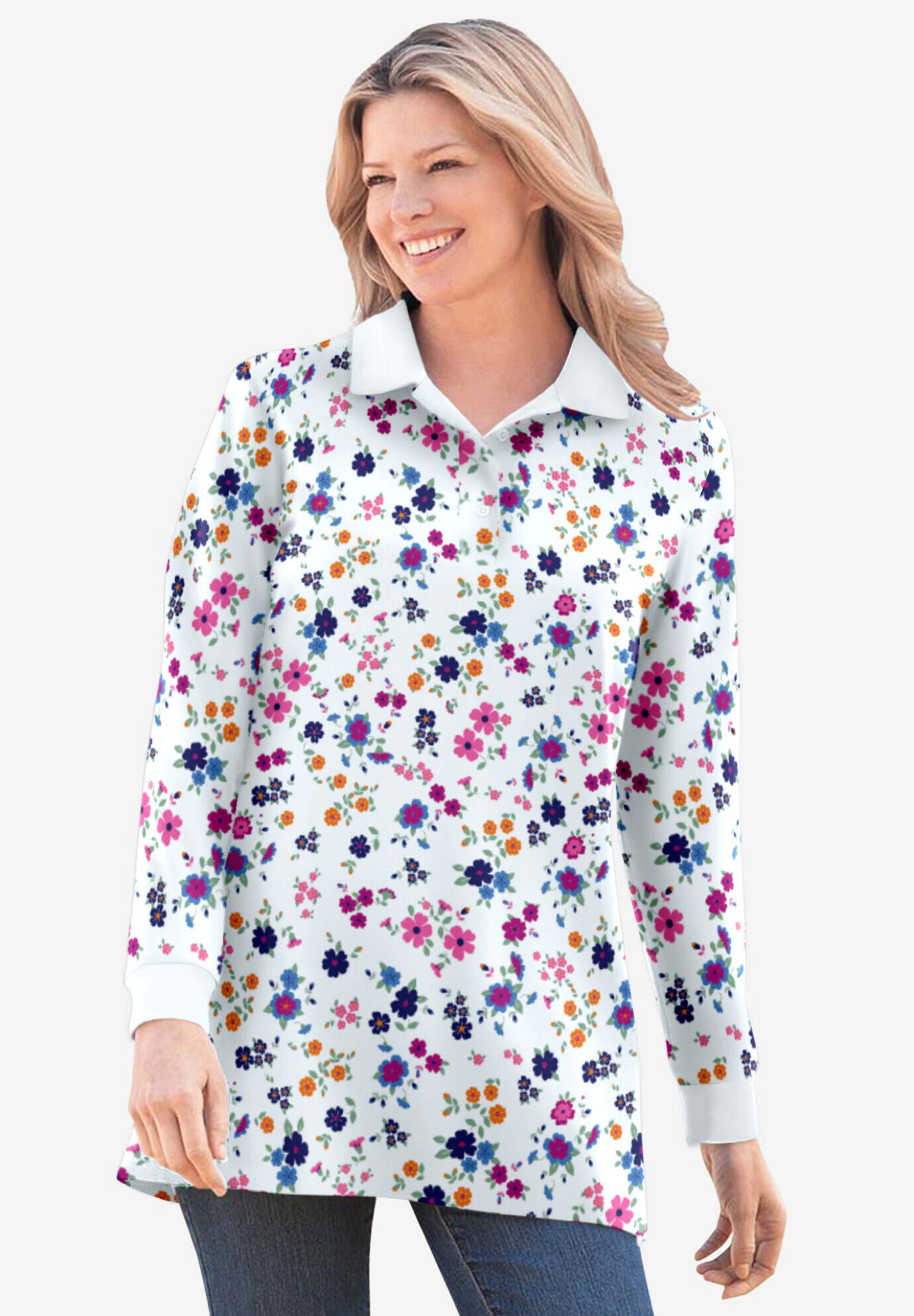 Long-Sleeve Polo Shirt