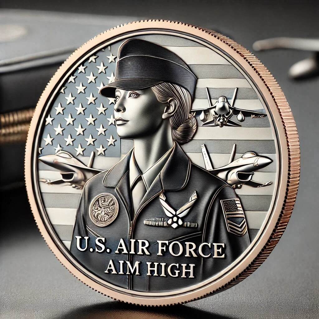 Military Female Commemorative Coin