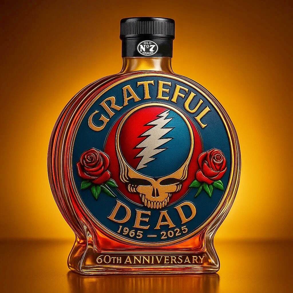 Grateful Dead Commemorative Whisky Bottle