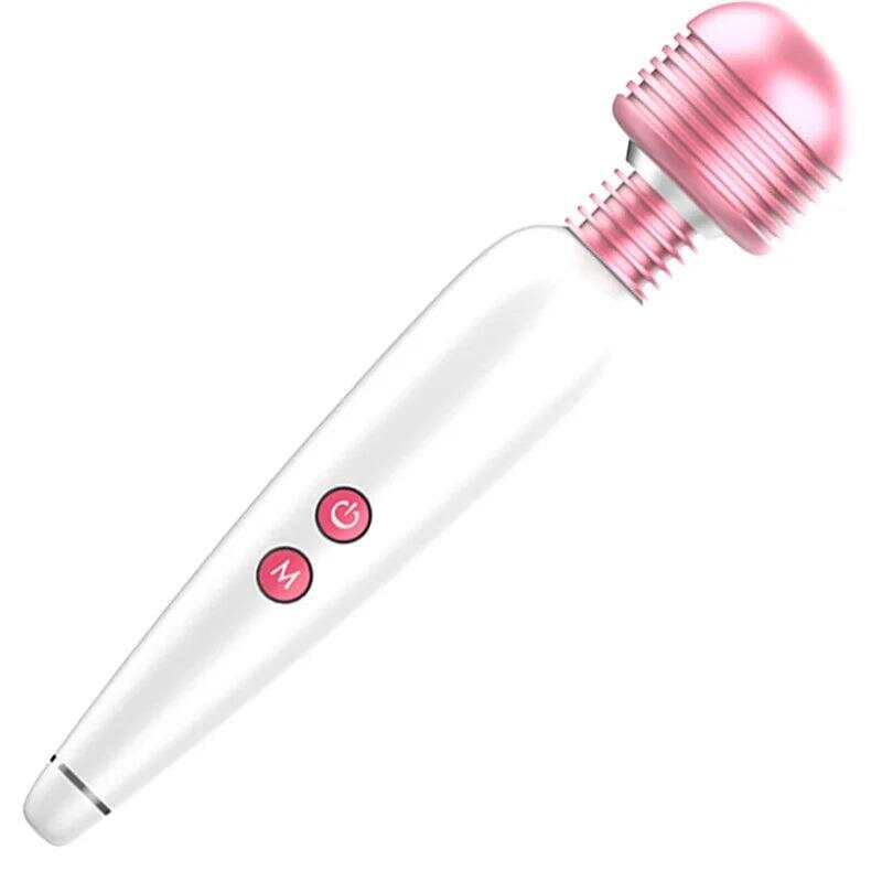 6-Speed USB Rechargeable G-Spot Vibrator – 19×3.5cm with Clitoral Stimulation & Head Attachments
