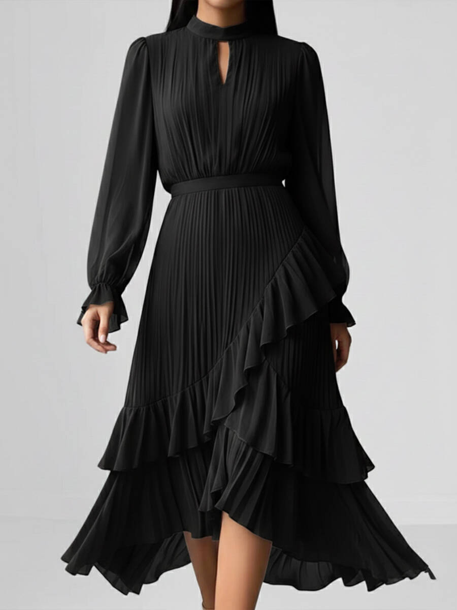 🔥Summer Arrivals🌟Elegant Pleated Chiffon Dress