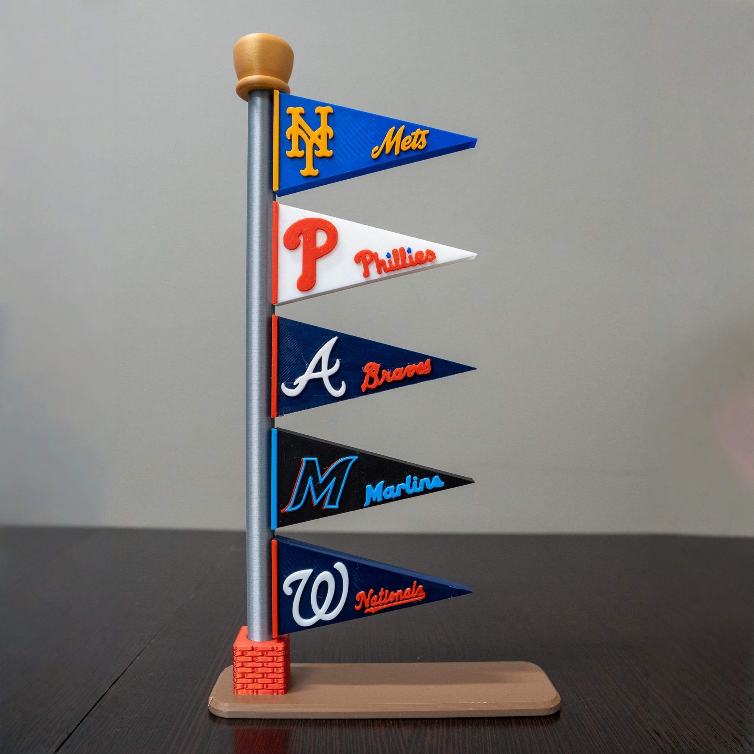 Handcrafted MLB Pennant Tower