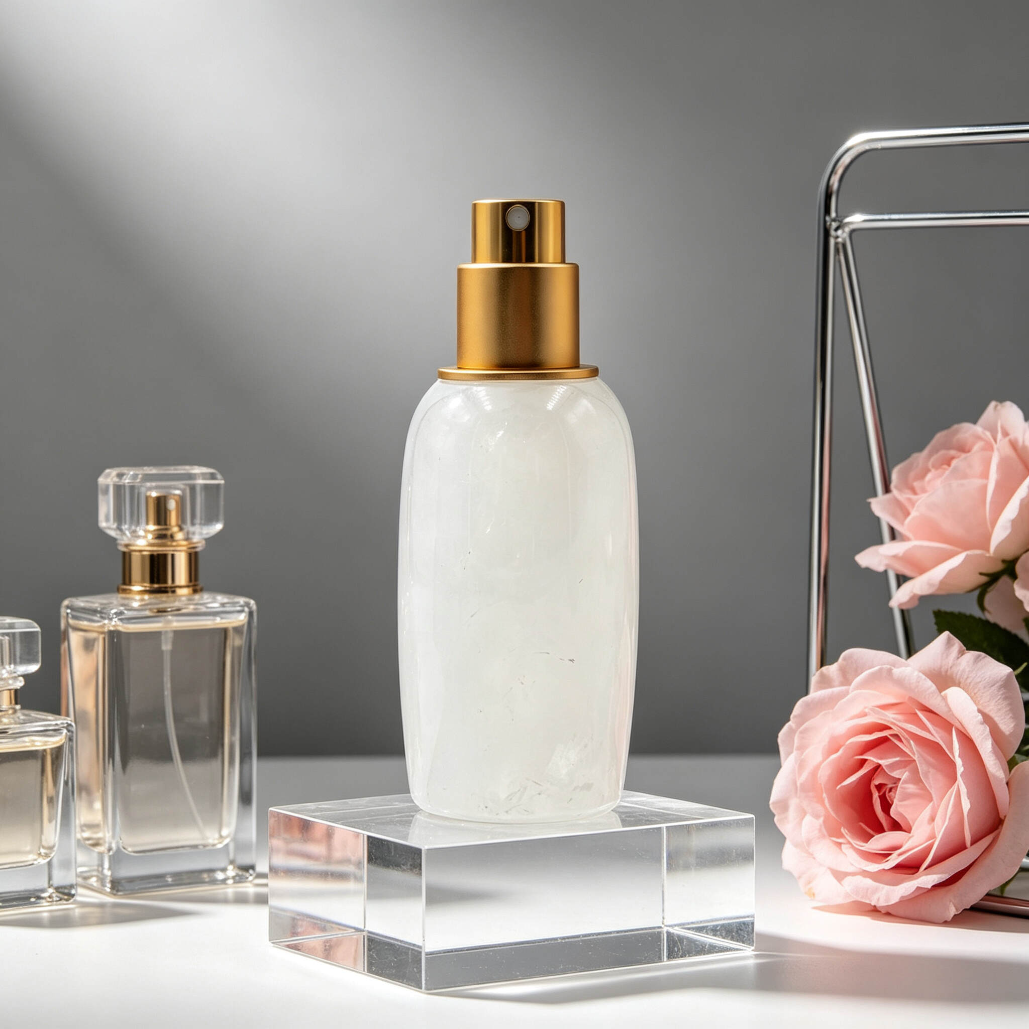Natural Crystal Refillable Perfume Atomizer