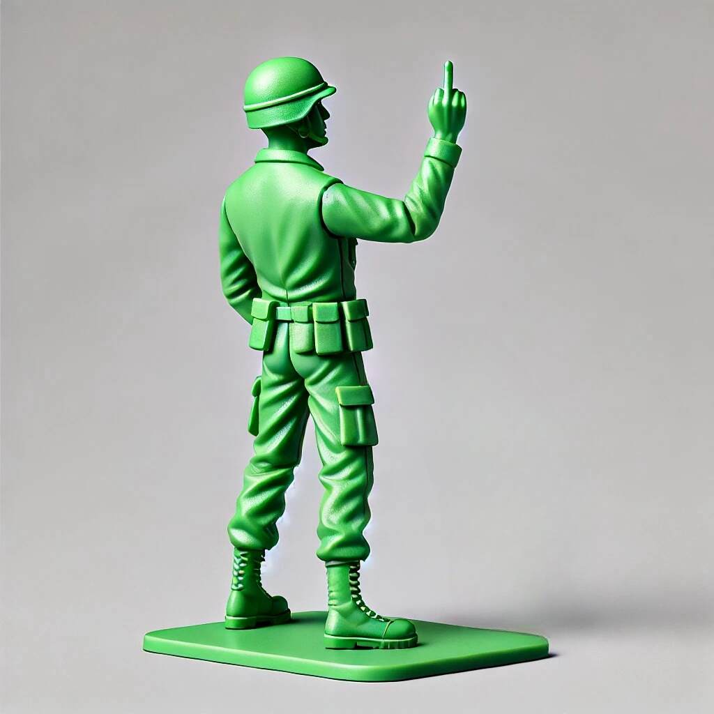 Funny Green Army Man
