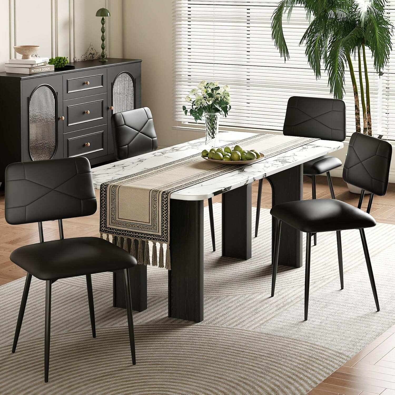 VECELO Dining Chairs Set of 2