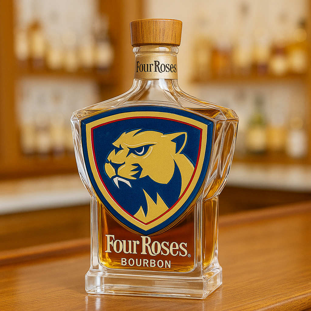 Florida Panthers Whiskey Bottle