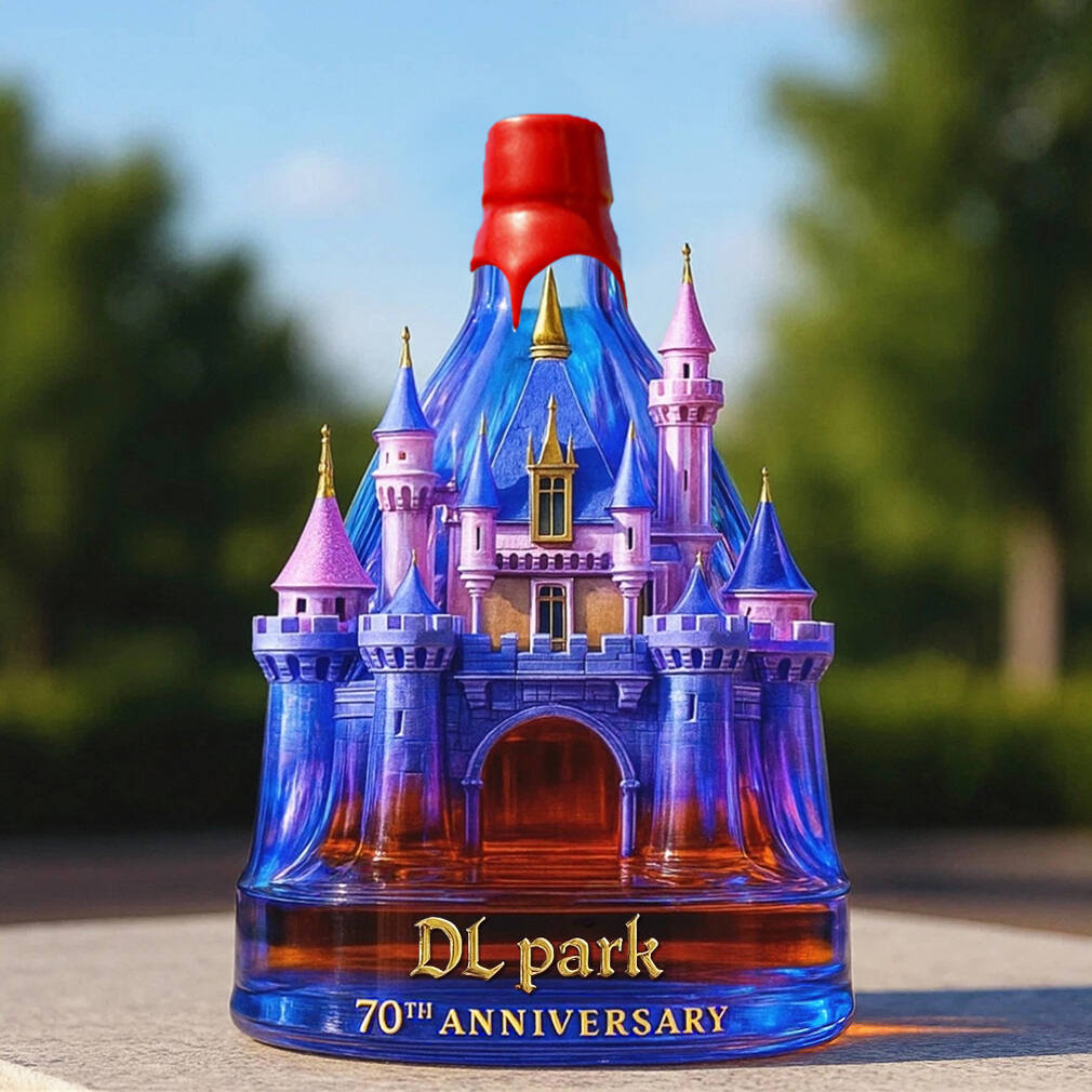 Disneyland 70th Anniversary Whiskey Bottle