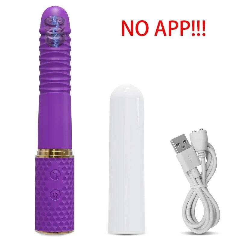Telescopic Dildo Vibrator – Automatic G-Spot Thrusting Toy