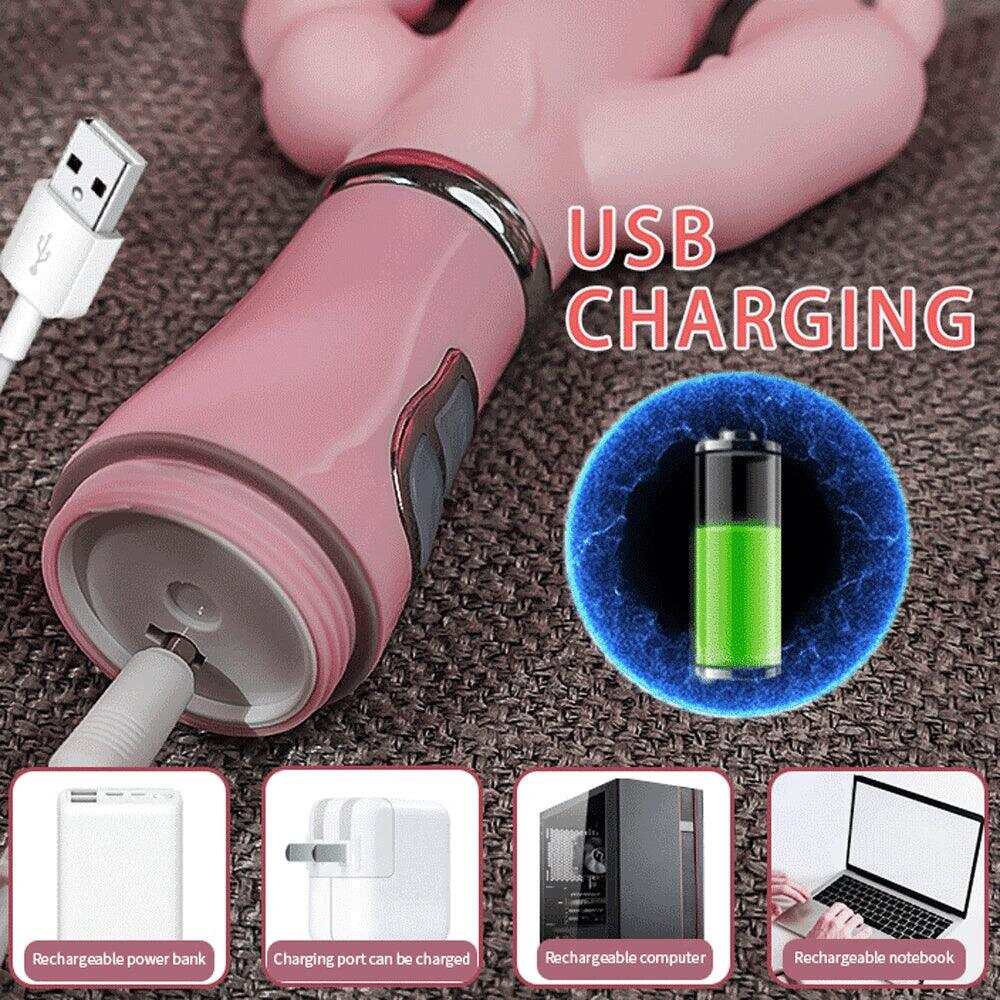 3-in-1 Dildo Vibrator – Tongue Licking, G-Spot & Clit Stimulator