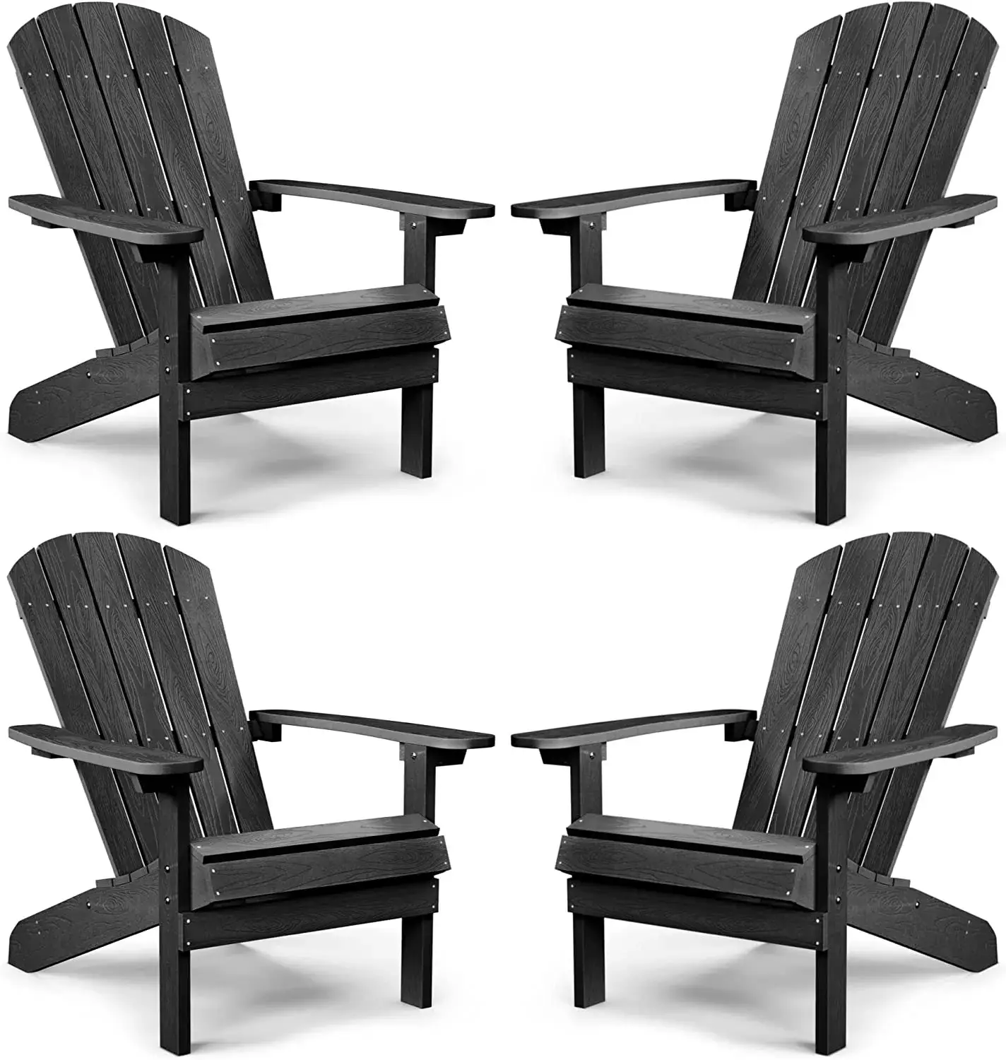 Adirondack Chair ,Patio Chairs 5 Steps Easy Installation,Widely Used in Outdoor, Fire Pit, Deck, Outside, Garden, Campfire Chairs