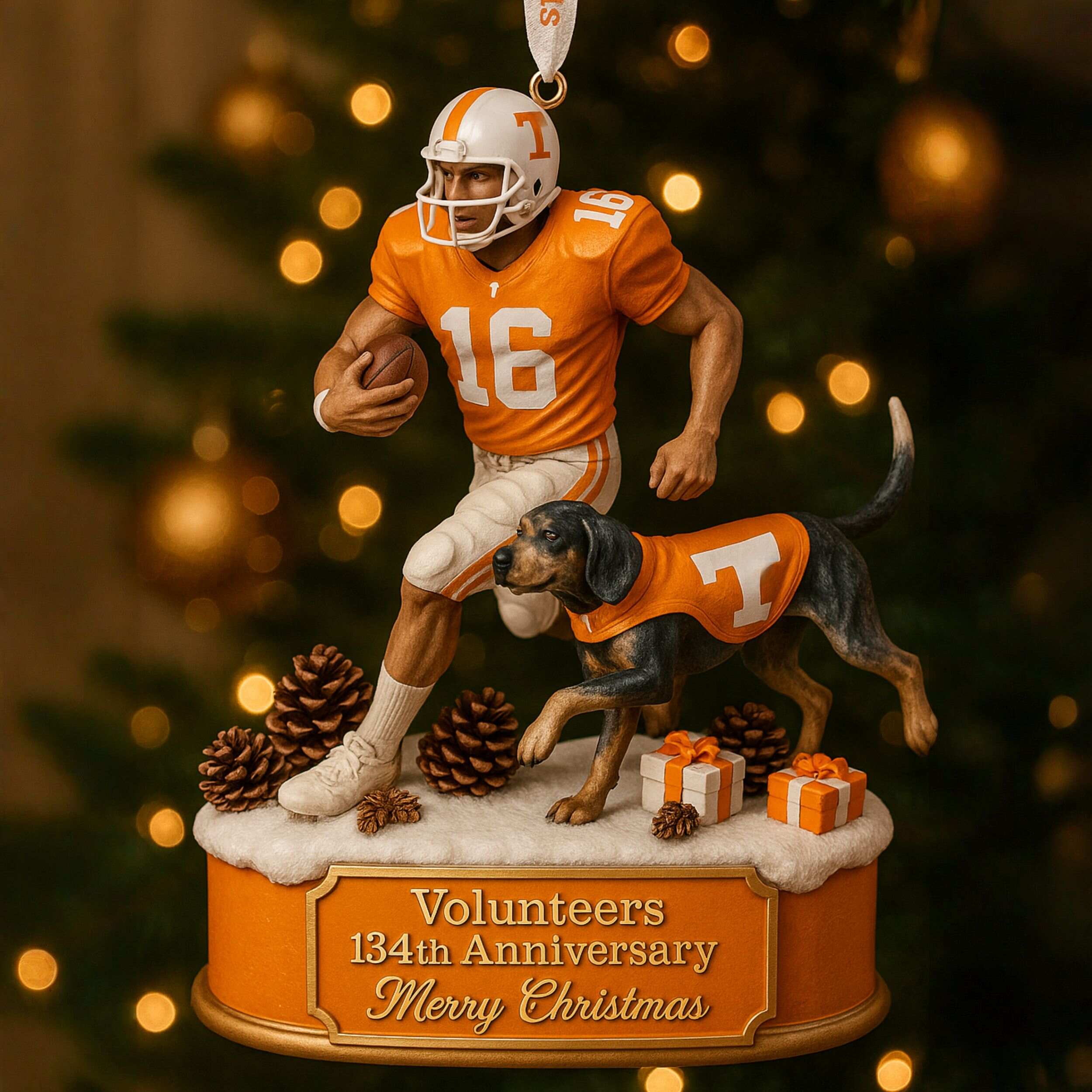 UT Volunteers Christmas Ornament