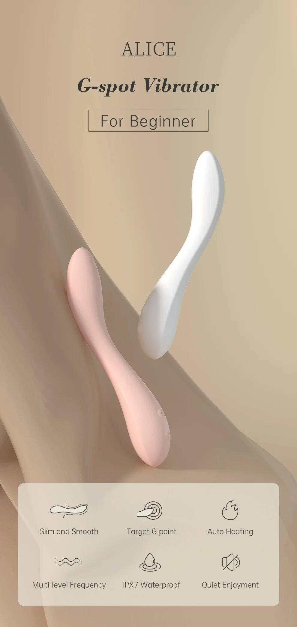 DRY WELL G-Spot Heating Rose Vibrator: Clitoral & G-Spot Stimulation