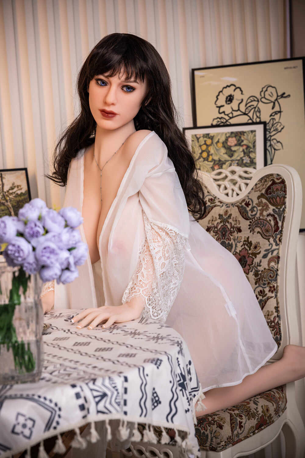 US Stock -  Kyra 5ft18/158cm #C38 Head TPE Full Size Big Boobs Mature Chubby Sex Doll With Fat Ass For Men