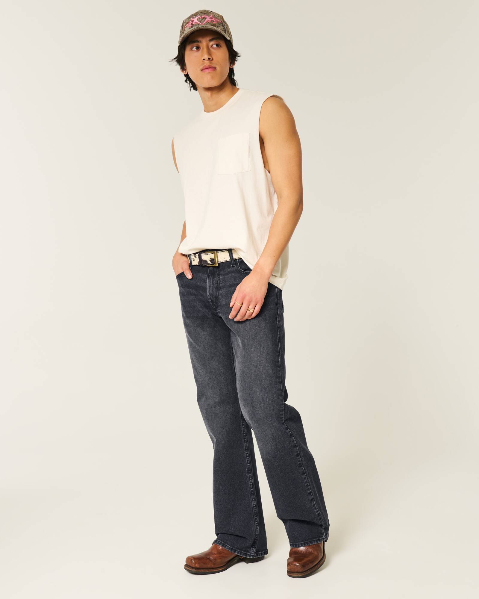 Light Wash Bootcut Jeans