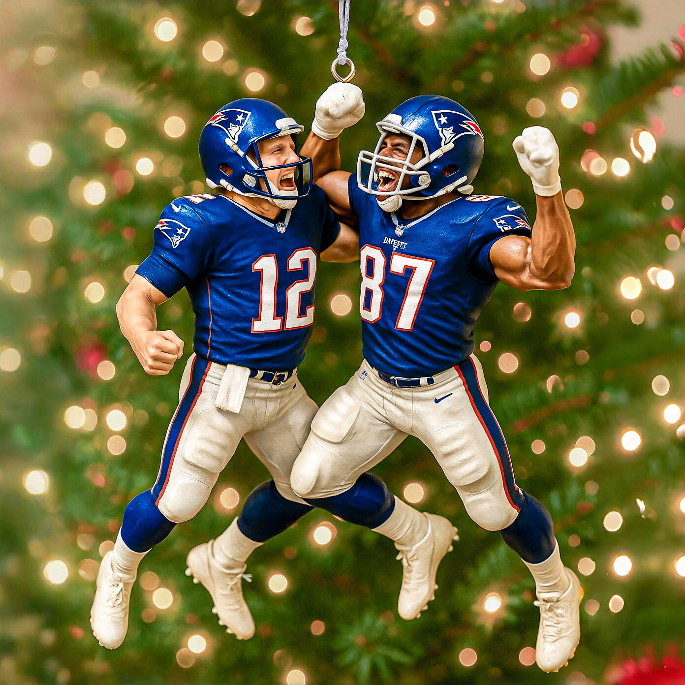 Patriots Victory High-Five Ornament